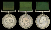 Volunteer Force Long Service Medal (3), V.R. (2) (2232 Sgt. A. Bristor. 5th. Middlesex V.R.C.; R. Mackrill. Band....