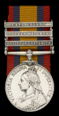 Queen’s South Africa 1899-1902, 3 clasps, Relief of Ladysmith, Tugela Heights, Cape Colony, clasps mounted in this...