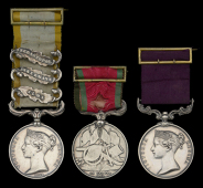 Three: Colour Sergeant H. McCumaskey, 77th (East Middlesex) Regiment of Foot, who served over 40 years in the...