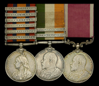 Three: Lance Corporal S. Price, Middlesex Regiment

Queen’s South Africa 1899-1902, 6 clasps, Tugela Heights,...