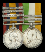 Pair: Private E. F. Hall, Middlesex Regiment

Queen’s South Africa 1899-1902, 4 clasps, Relief of Kimberley,...