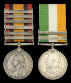 Pair: Corporal C. W. Oakden, Middlesex Regiment, who was wounded in action at Spion Kop on 24 January...