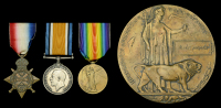 Three: Private A. Higham, 1st Battalion, Middlesex Regiment, who died of wounds on the Western Front on 9 November...