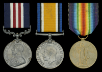 A Great War ‘Western Front’ M.M. group of three awarded to Lance-Corporal H. Jennings, 12th Battalion, Middlesex...