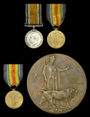Family Group:

Pair: Private T. Austin, Middlesex Regiment
British War and Victory Medals (6093 Pte. T. Austin...