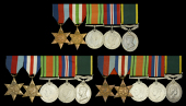 Five: Corporal R. J. Buckley, Middlesex Regiment
1939-45 Star; Italy Star; Defence and War Medals 1939-45;...