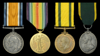 Four: Sergeant J. S. Tait, Middlesex Regiment

British War and Victory Medals (265080 Sjt. J. S. Tait. Midd’x...