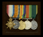 Five: Corporal A. C. Gillings, Middlesex Regiment, later Royal Sussex Regiment

1914-15 Star (2742 Pte. A. C....