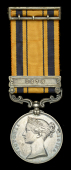 South Africa 1877-79, 1 clasp, 1878 (Lieut: J. H. Wyld. Native Contgt.) fitted with silver ribbon buckle, toned,...