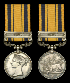 South Africa 1877-79, 1 clasp, 1879 (1575. Pte. R. Smith. 1-24th Foot) toned, good very fine	 £600-£800