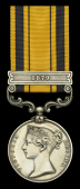 South Africa 1877-79, 1 clasp, 1879 (990. Pte. W. Cramp. 2-3rd Foot.) suspension claw re-affixed, otherwise nearly...