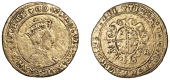 Edward VI (1547-1553), Shilling, 1552, mm. harp, contemporary imitation in brass, so-called ‘Bungal Penny’,...