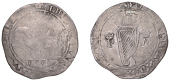 Philip and Mary (1554-1558), Shilling, 1555, mm. portcullis on rev. only, legend ends ang, 9.29g/11h (S 6500; DF...
