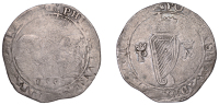 Philip and Mary (1554-1558), Shilling, 1555, mm. portcullis on rev. only, legend ends ang, 9.29g/11h (S 6500; DF...