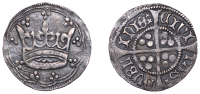 Edward IV (First reign, 1461-1470), First Crown coinage (c.1460-62), Groat, Dublin, nine-arc tressure with three...