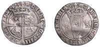 Henry VIII (1509-1547), First Harp issue (1534-40), Groat, mm. crown, ha (Anne Boleyn [1534-5]), 2.47g/9h (S 6472;...