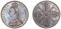 Victoria (1837-1901), Double-Florin, 1887, Arabic 1 in date (ESC 2697; S 3923). Dark cabinet tone, extremely fine	...
