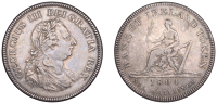 Bank of Ireland, Six Shillings, 1804, laureate bust of George III to right, top leaf to centre of e in dei, c.h. k...