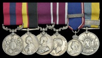 The unique ‘Guards Machine Gun’ Omdurman D.C.M., State Funeral pallbearer’s Royal Victorian Medal with...