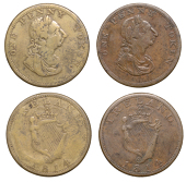 Not Local: ‘One Penny Token’, Pennies, 1814 (2), 14.25g/6h (W 1930), 15.12g/6h (W 1931) [2]. First fine, second...