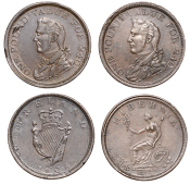 Not Local: ‘One Pound Value for 240’ Pennies (2), 1806, 14.77g/12h (W 1951), 1815, 13.85g/5h (W 1952) [2]. First...