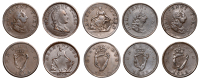 Not Local: ‘Halfpenny Token’, Halfpence, 1819 (3), 7.71g/6h (W 1995), 7.53g/6h (W 1996), 7.39g/6h (W 1997);...
