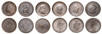 Not Local: ‘Luke XX Chap. XXV’, Halfpenny, 1821, 9.57g/12h (W 2010); ‘St Patrick Apostle 432’, Halfpence,...