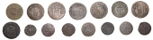 17th Century Tokens, DORSET, Dorchester, Borough Farthings, 1669 (6), 1.15g/12h (N 883; BW. 53-6), 1.83g/12h (N 886;...