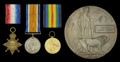 Three: Private A. J. Dorset, Middlesex Regiment, who died at home on 21 June 1915

1914-15 Star (G-1158. Pte. A....