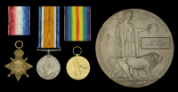 Three: Private A. J. Dorset, Middlesex Regiment, who died at home on 21 June 1915

1914-15 Star (G-1158. Pte. A....