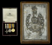 Middlesex Regiment Memorial Plaque, engraved ‘Alister Cullen Pearse, M.C. with Bar., Served 1915-1919, Fell in N....