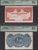 Companhia de Mocambique, obverse and reverse die proofs for 1/2 Libra Esterlina, 1 October 1931, no serial number,...