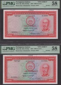 Banco Nacional Ultramarino, Portuguese Guinea, printers archival specimen 1000 Escudos (3), 30 April 1964, serial...