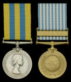 Pair: Private R. A. Oliver, Middlesex Regiment

Korea 1950-53, 1st issue (22312951 Pte. R. A. Oliver. Mx.); U.N....