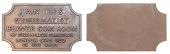 Jan Lis, Numismatist, c. 1980s, a bronze plaque advertising the Beaver Coin Room, London, 48mm. As struck	 £20-£30