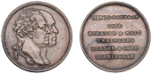 BIRMINGHAM, James Watt & Co., 1871, a bronze medal by J. Moore, conjoined busts of Matthew Boulton and James Watt...