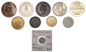 LONDON, Edward Whelan, Coin and Antiquities Dealer, 1848, a brass advertising Token, Romulus and Remus under...