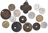 Miscellaneous, PAKISTAN, Lahore/Pakistan Mint, Anna Canteen Token, c. 1961, in brass, moon and crescent, rev....