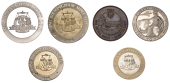 BIRMINGHAM, The Birmingham Mint Ltd., 1993, a silver medal, 45mm, 44.51g; with similar in base metals (3);...