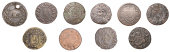 17th Century Tokens, SOMERSET, Bath, Richard Horler, Farthing, 1664, 0.90g/6h (N 3963; BW. 22); John Masters,...