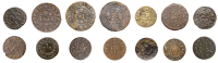 17th Century Tokens, SOMERSET, Chard, Borough Farthing, 1669, 1.99g/3h (N 3999; BW. 82); Humphry Able, Halfpenny,...