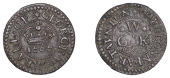 17th Century Tokens, SOMERSET, Cheddon, George Worrall, Farthing, 1666, 1.02g/6h (N –; DY 21, this piece; BW....