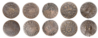 17th Century Tokens, SOMERSET, Croscombe, George Blinman/Blindman, Farthings (2), 1656, 1.21g/12h (N 4025a, this...
