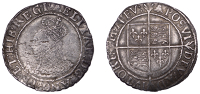 Elizabeth I (1558-1603), Sixth issue, Shilling, mm. bell, bust 3B, 5.84g/12h (N 2014; S 2577). Some conspicuous...