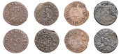 17th Century Tokens, SOMERSET, Freshford, John Curle Sr, Farthing, 1663, 0.89g/6h (N 4030; BW. 124); John Curle Jr,...