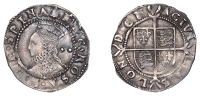 Elizabeth I (1558-1603), Sixth issue, Halfgroat, mm. bell, bust 6D, 0.94g/1h (N 2016; S 2579). A few light surface...