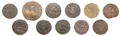 17th Century Tokens, SOMERSET, Glastonbury, James Hopkins, Farthings, 1656 (2), 0.85g/12h, 0.83g/6h (both N 4051-2...