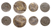 17th Century Tokens, SOMERSET, Ilchester, Borough Farthing, 2.05g/6h (N 4060; BW. 159); John Lockier, Farthing,...