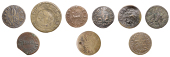 17th Century Tokens, SOMERSET, Ilminster, Thomas Carter, Farthing, 1.07g/6h (N 4063; BW. 165); William Crosse,...