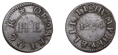 17th Century Tokens, SOMERSET, Martock, Humphry Elliott, Farthing, 1664, 1.16g/6h (N 4078; BW. 180). About fine; the...